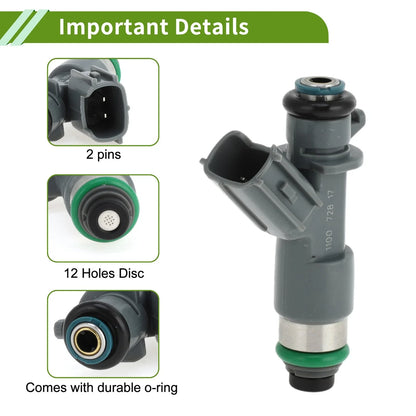 Fuel Injector 1 x No.16450R70A01 for Honda Accord 3.5 (2008-2017) Gray