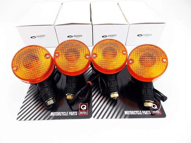 4 x Turn Signal Indicator Blinker Assembly for Suzuki TS100ER (1979-1999)