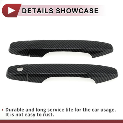 Set of 4 Car Door Handle Covers for Honda CR-V (2012–2016) Black ABS
