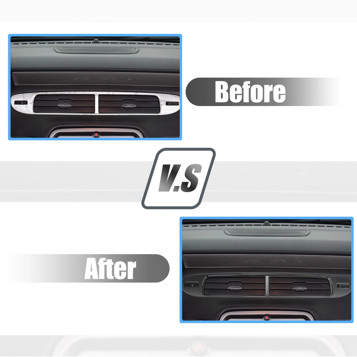 Black Center Air Conditioner Outlet Vent Cover for Chevrolet Camaro (2010–2015)