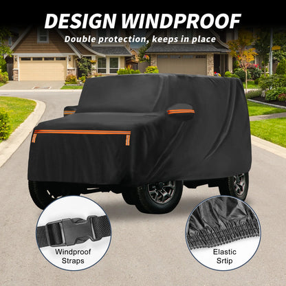 Waterproof Car Cover for Suzuki Hustler (2014–2023) - Aluminum, Zipper