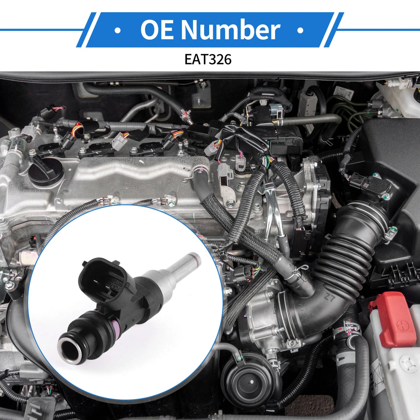1 Pc Fuel Injector No.EAT326 for Mitsubishi