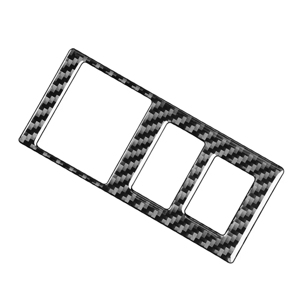Carbon Fiber Black Head Light Control Button Cover for Toyota Tundra (2014–2021)