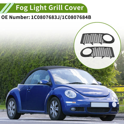 1 Pair Fog Light Grill for Volkswagen Beetle (No. 1C0807683J/1C0807684B)
