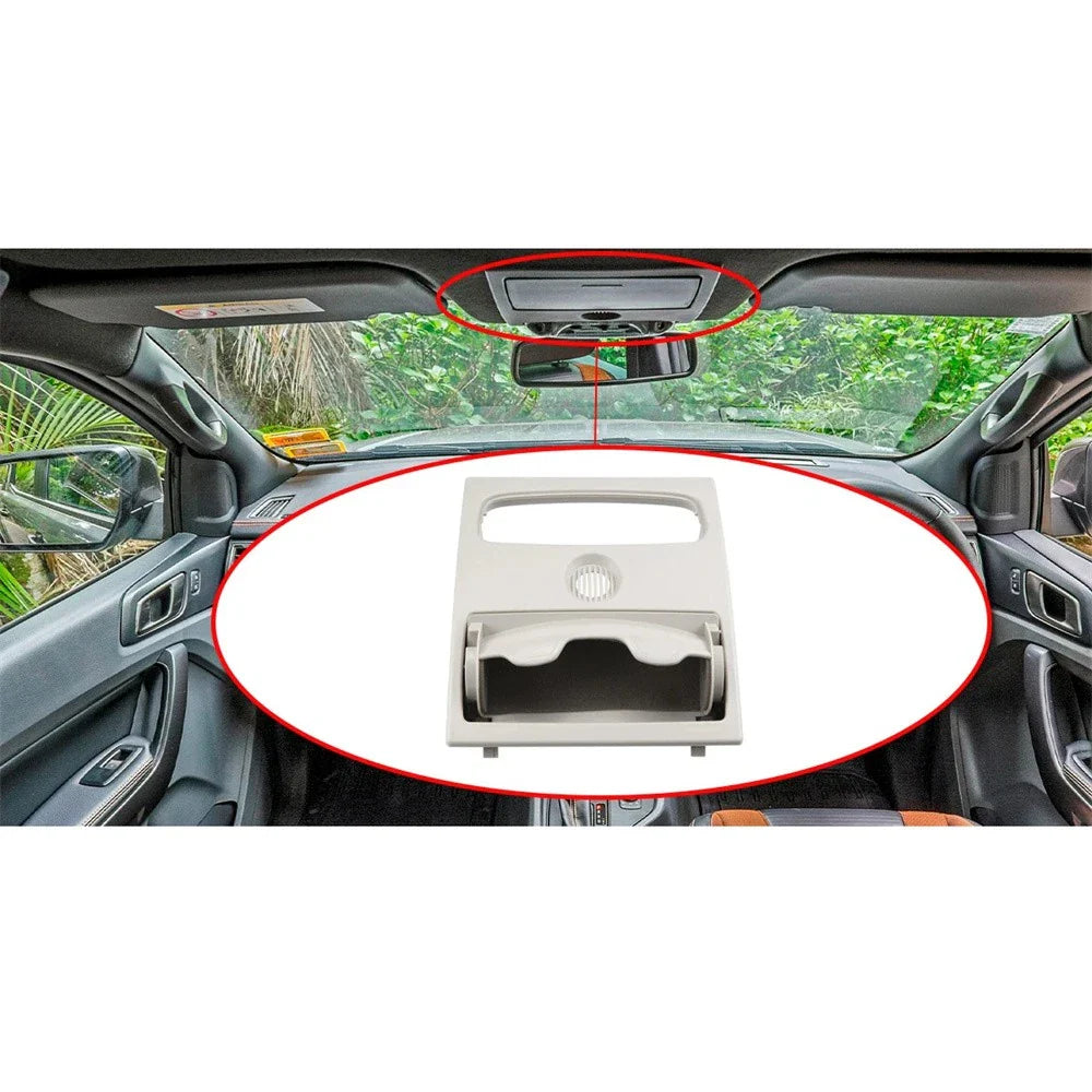 Gray Overhead Console Map Light Cover for Ford Ranger, Everest, Mazda BT-50