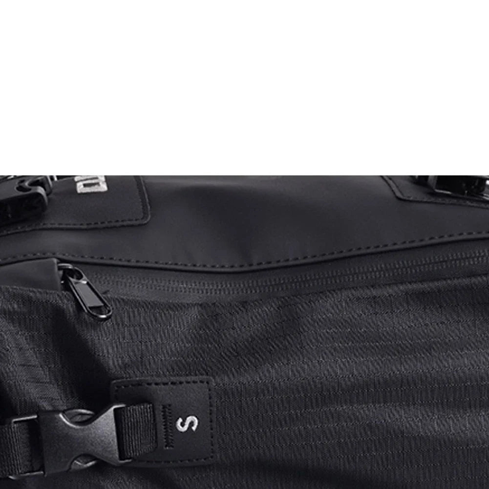 Waterproof 10L Rear Tail Seat Bag for Motorcycle - Black