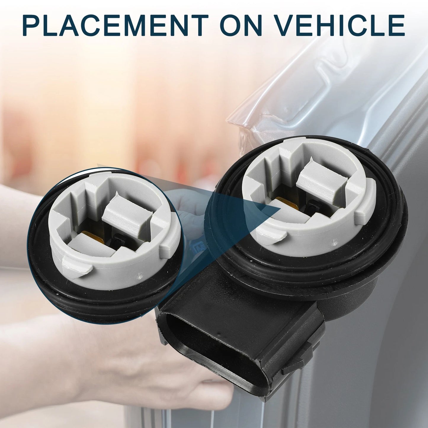 2Pcs Turn Signal Tail Light Socket for Ford F-250 (2004–2007) 2U5Z13411BB