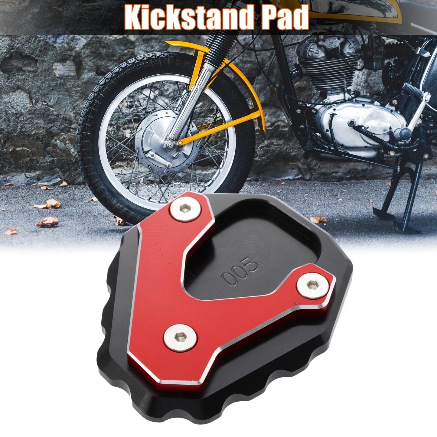 Kickstand Extension Side Stand Support Plate Red for Honda CB500X (2013-2023)