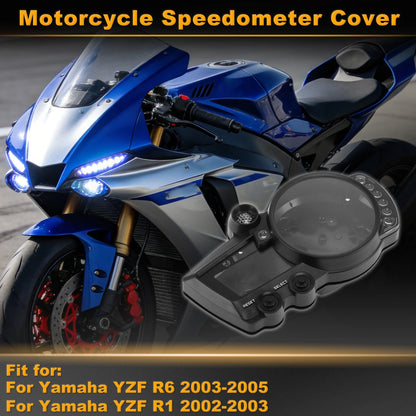 Speedometer Gauge Cover for Yamaha YZF R6 (2003–2005) Black Plastic