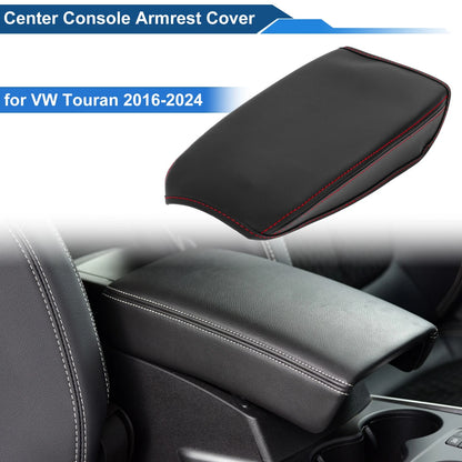 Armrest Cover for VW Touran (2016–2024) Anti-Scratch Black Red