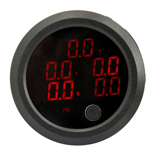 5in1 52mm Air Pressure Gauge PSI for Car Display with Sensor - Red LED