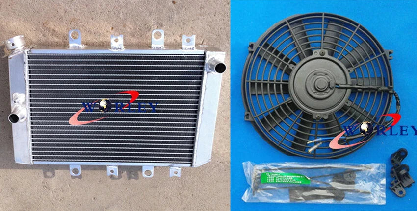 Aluminum Radiator + Fan for Yamaha Grizzly 700/550/500 (2007-2013)