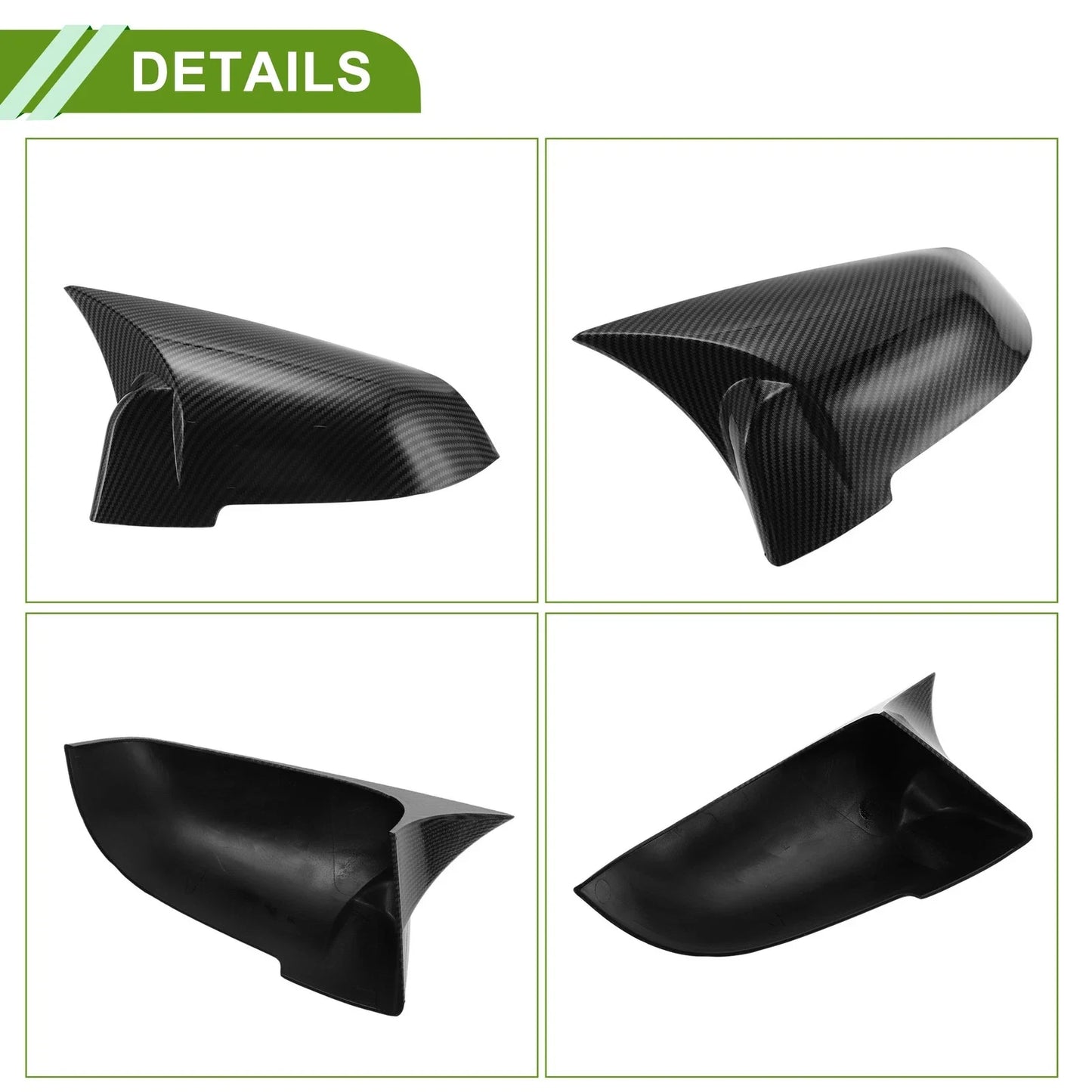 Mirror Cover Cap Replacement for BMW 5 Series F10/F11/F18 (2014-2018)