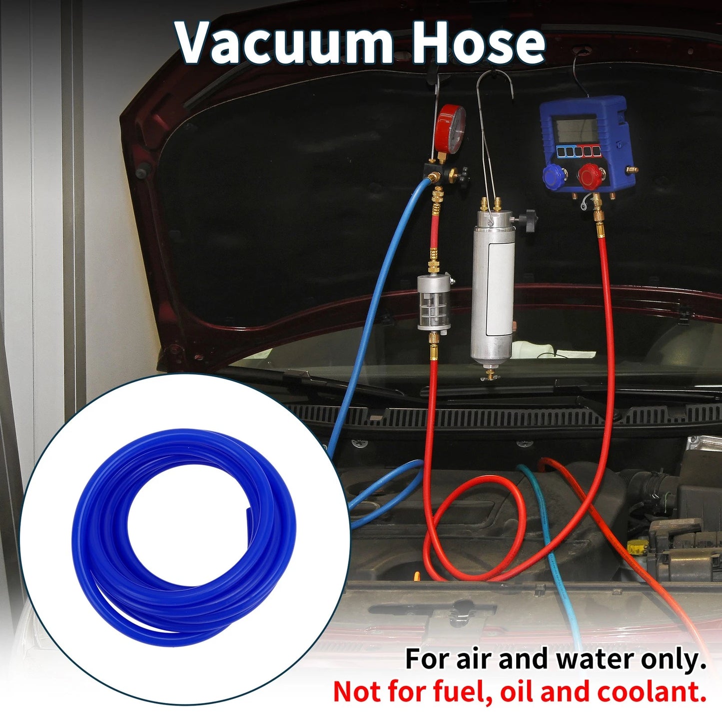Vacuum Tubing Hose 20ft 10mm ID for Automotive Applications