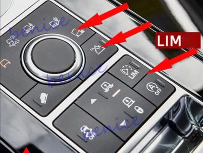 Middle Console Button Switch Sticker Silver for Range Rover L405 (2013–2017)