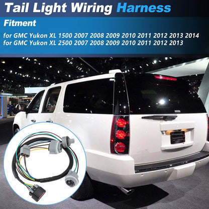 Tail Light Lamp Wiring Harness Kit for GMC Yukon XL 1500 (2007–2014)