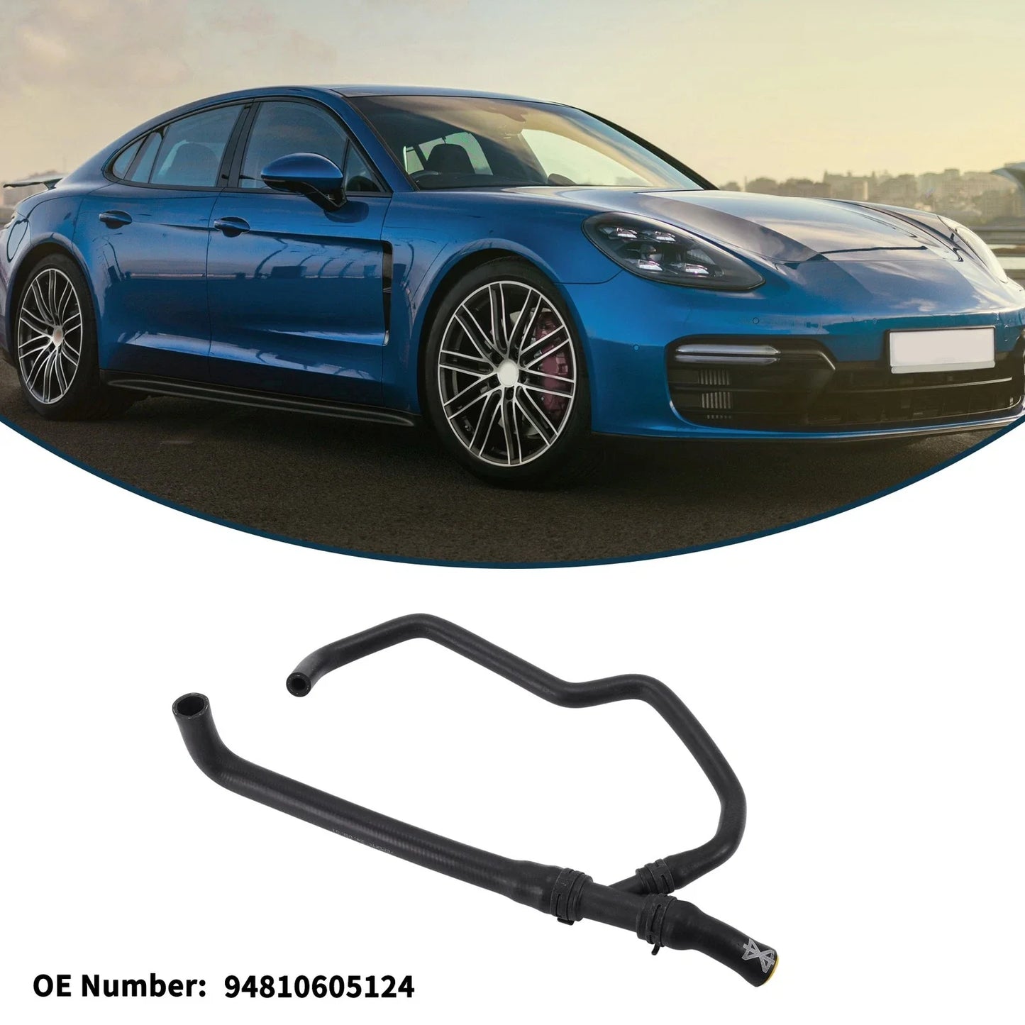 Radiator Hose for Porsche Panamera 2010-2012 Rubber Coolant Pipe