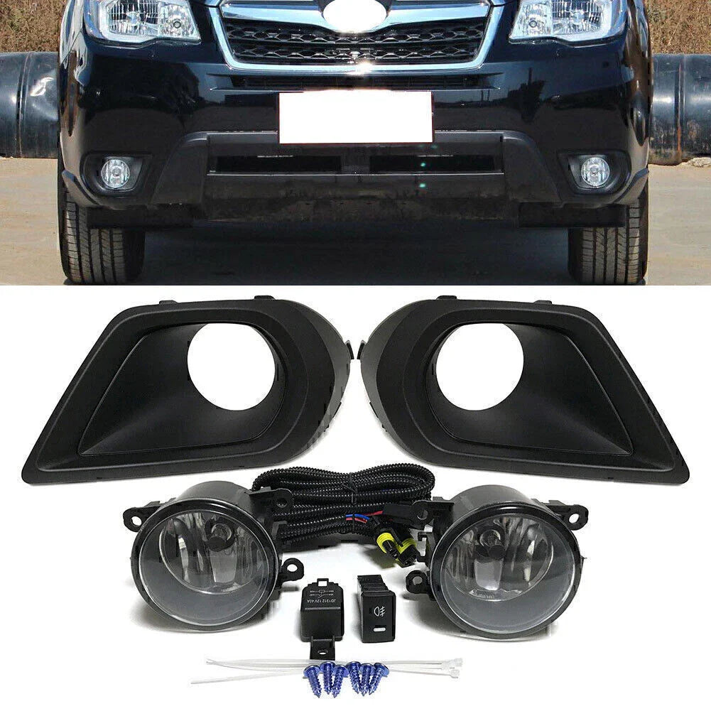 ABS Fog Light Lamps + Wiring + Switch Kit for Subaru Forester (2014-2016)