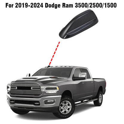 Carbon Fiber Roof Antenna Base Cover Trim for Dodge Ram (2019–2024)