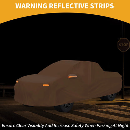 Waterproof Car Cover for Chevy Silverado (210D-PU, Orange)
