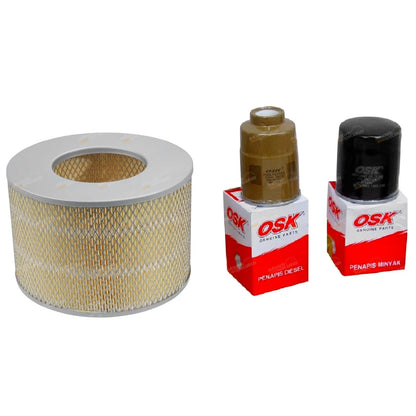 Oil Air Fuel Filter Service for Toyota 1HZ 4.2L Diesel 70 75 78 80 Series