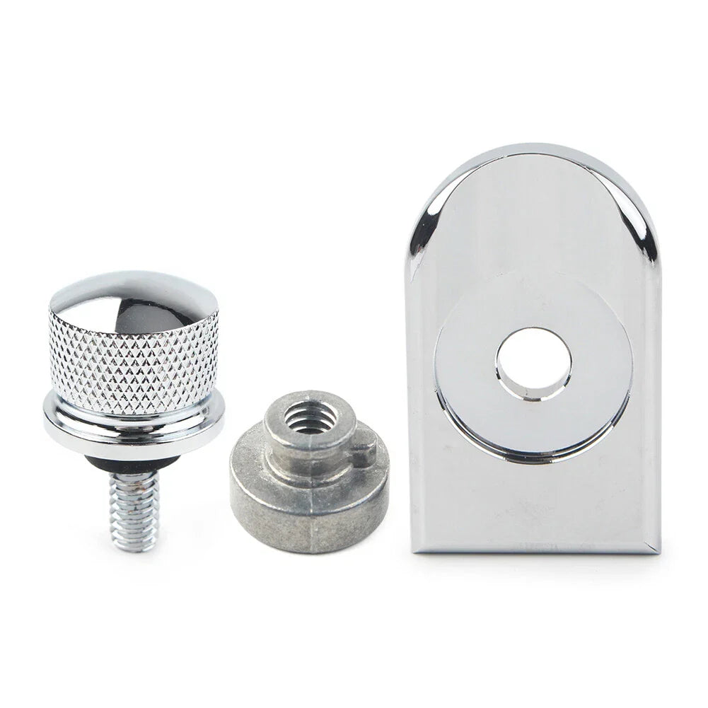Rear Fender Seat Bolt Nut Cover Chrome for Harley XL Dyna Softail (1996-2023)