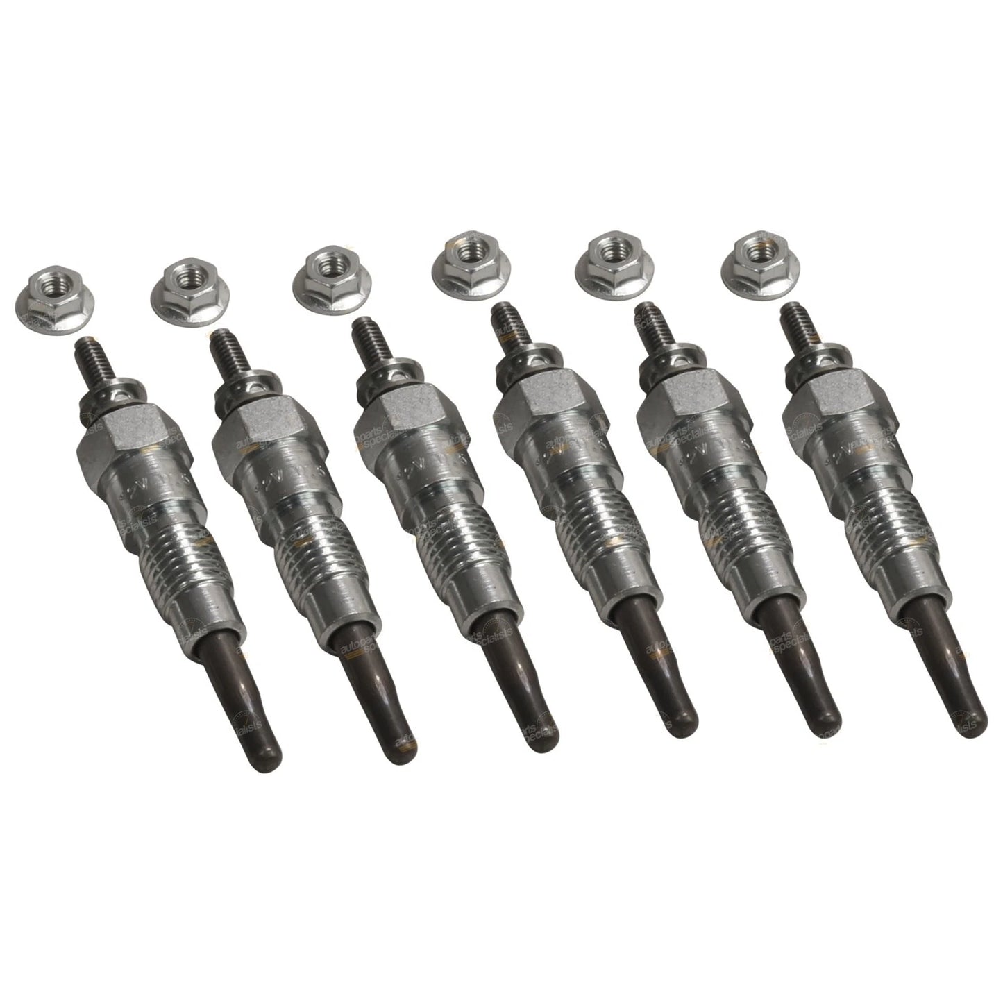 6 Glow Plugs for Nissan Patrol MQ MK 160 (12V Diesel Turbo)