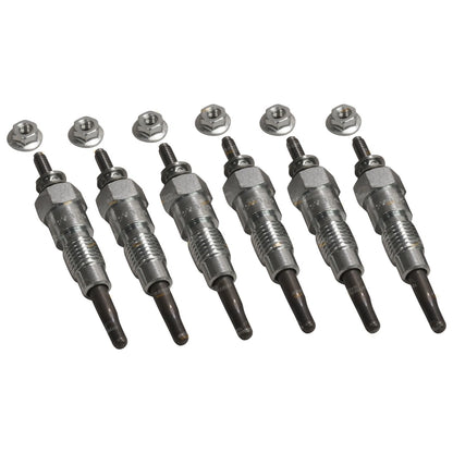 6 Glow Plugs for Nissan Patrol MQ MK 160 (12V Diesel Turbo)