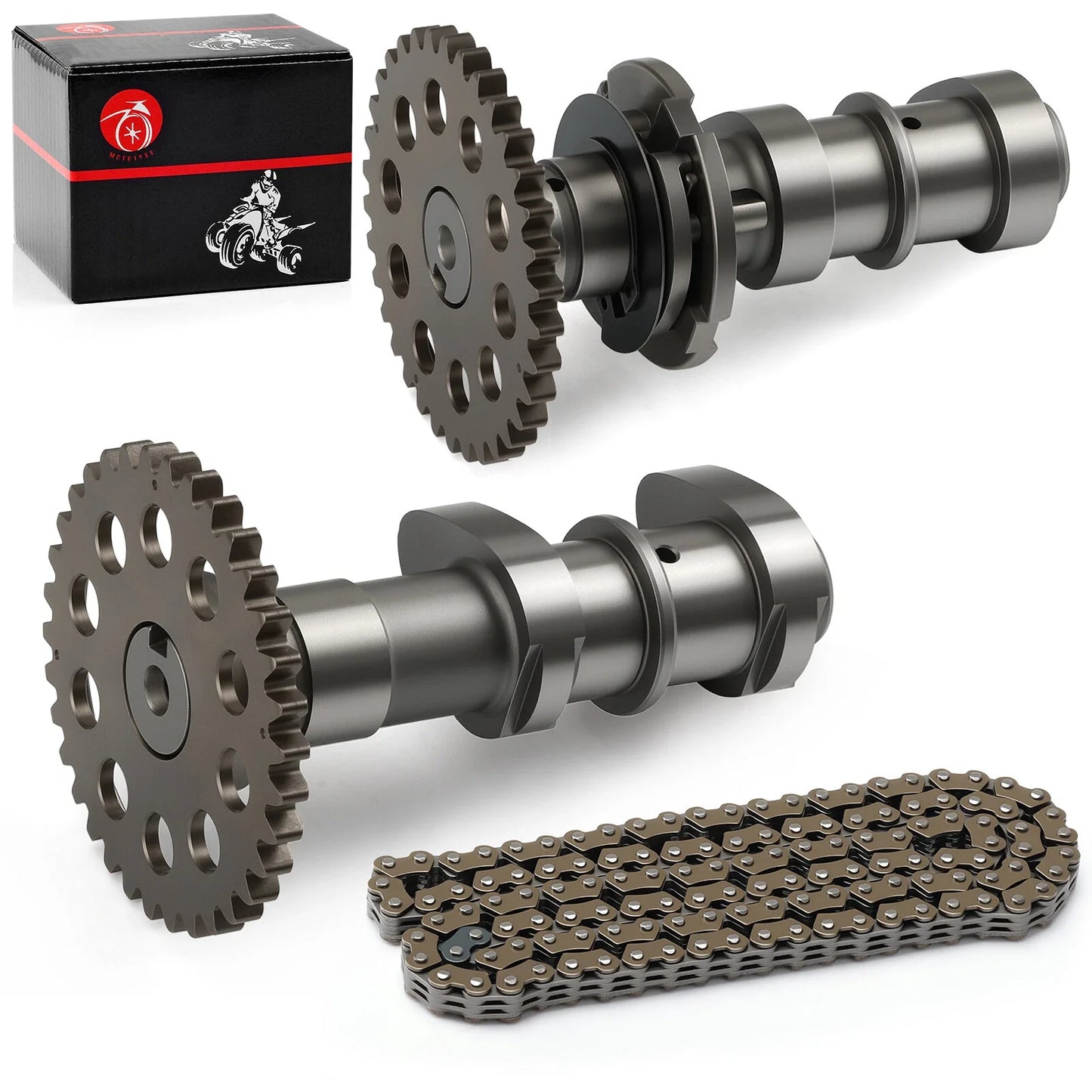Intake & Exhaust Camshaft w/ Timing Chain for Suzuki Quadsport Z400 (2003–2006)