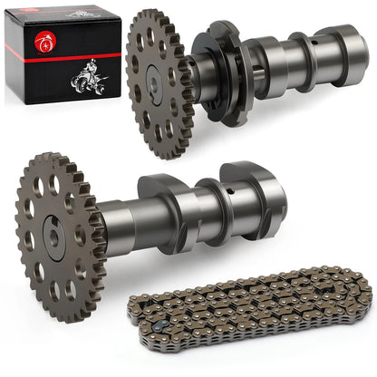 Intake & Exhaust Camshaft w/ Timing Chain for Suzuki Quadsport Z400 (2003–2006)