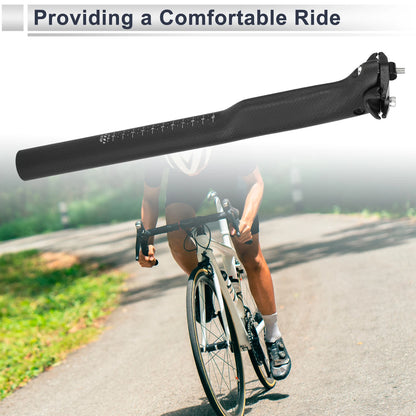 31.6mm Carbon Fiber Bike Seat Post for Light Saddle (Fits Various Models)