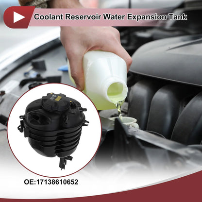 Coolant Expansion Overflow Tank with Cap No.17138610652 for BMW 330i (2017–2019)