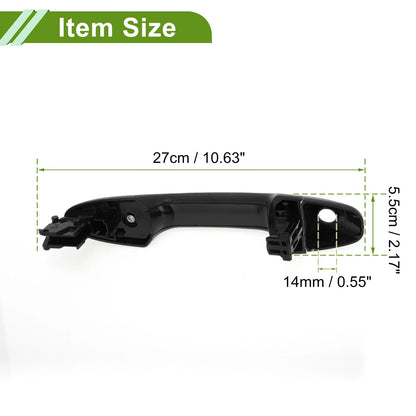 Set of 1 Car Door Handle for Toyota Hilux Fortuner (No. 692100K210) Black