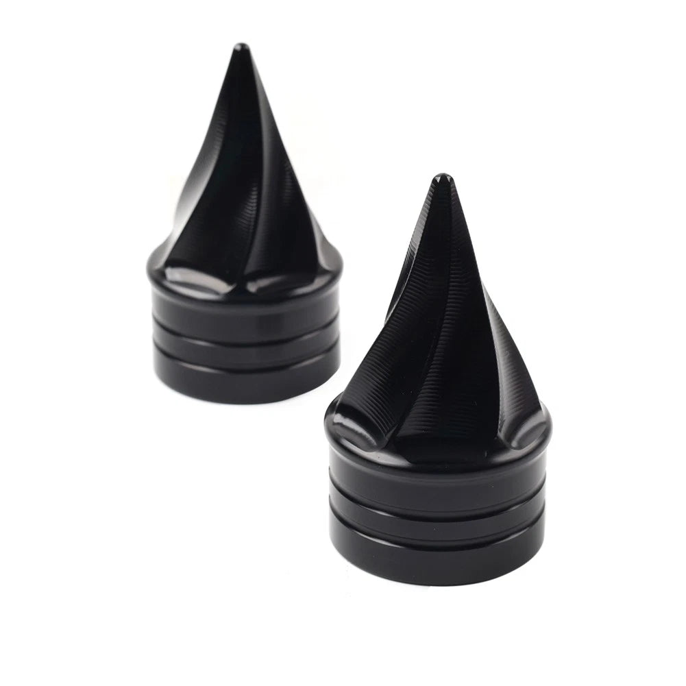 Front Axle Cap Nut Covers for Harley Touring Electra Road Glide Road King (2000–2007)