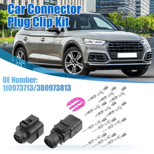 Set of 2 6-Pin Connectors for VW Golf Jetta (No. 1J0973713, 3B0973813)