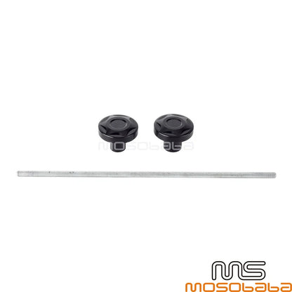 Black Front Rear Axle Nut Cover Caps for Harley Nightster RH975 (2022-2023)