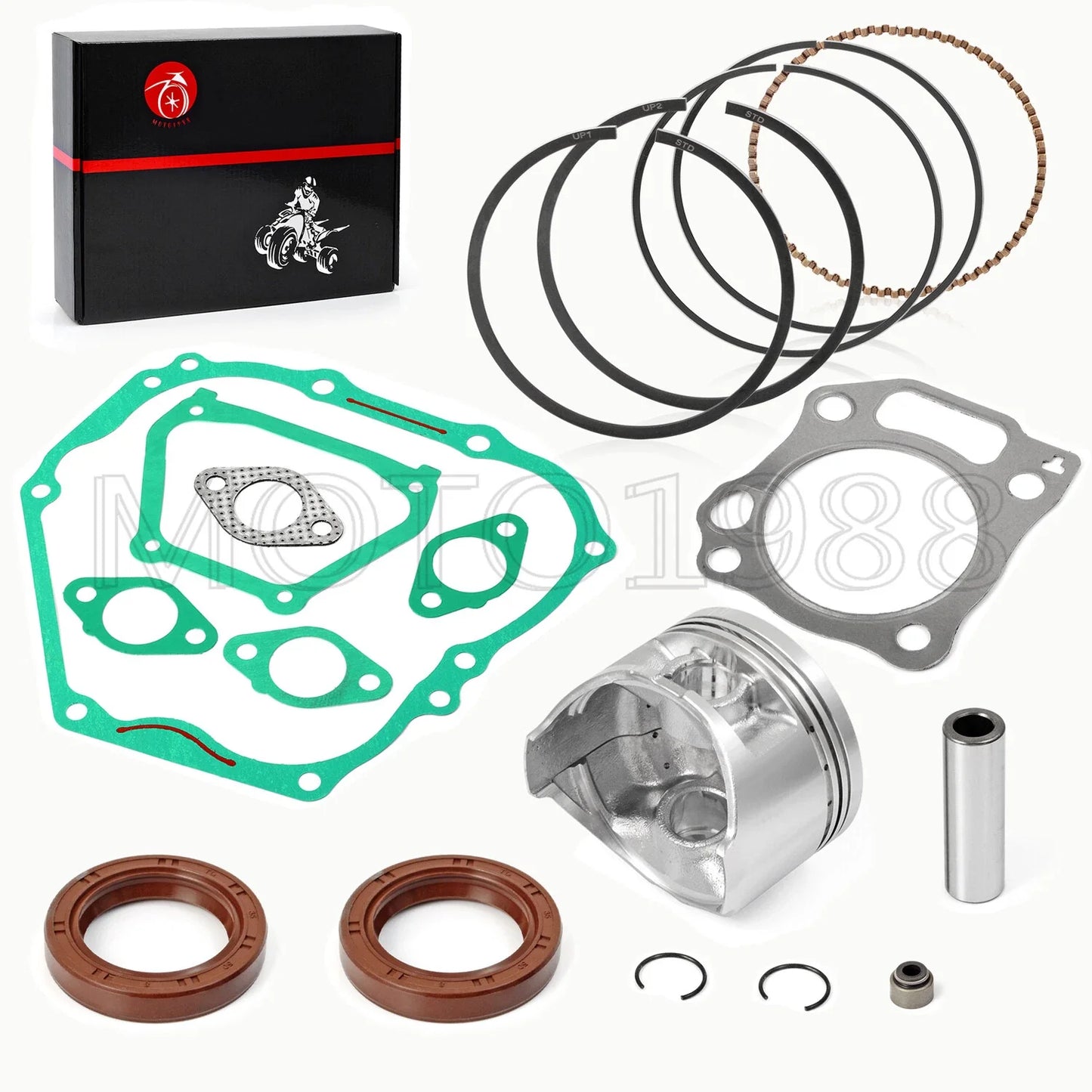 357cc Engine Piston & Rings Gaskets Seals Kit for Yamaha Golf Cart YDRA (2007–2015)