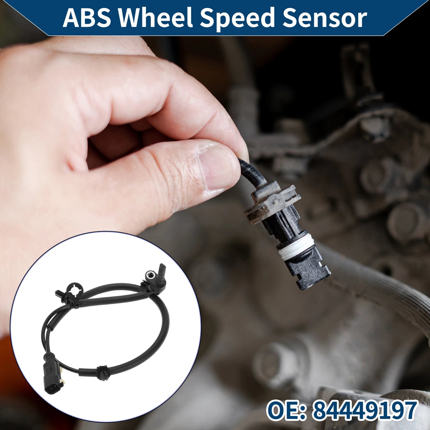 ABS Wheel Speed Sensor No. 84449197 for Chevrolet Equinox (2018–2024) Rear