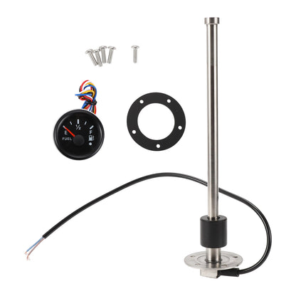 Fuel Sending Unit and Gauge Kit 240-33 Ohm for Boat Car Vehicle (290mm)