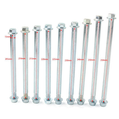 230mm Front Rear Wheel Hub M15 Axle Shaft for 110cc 125cc Dirt Bike