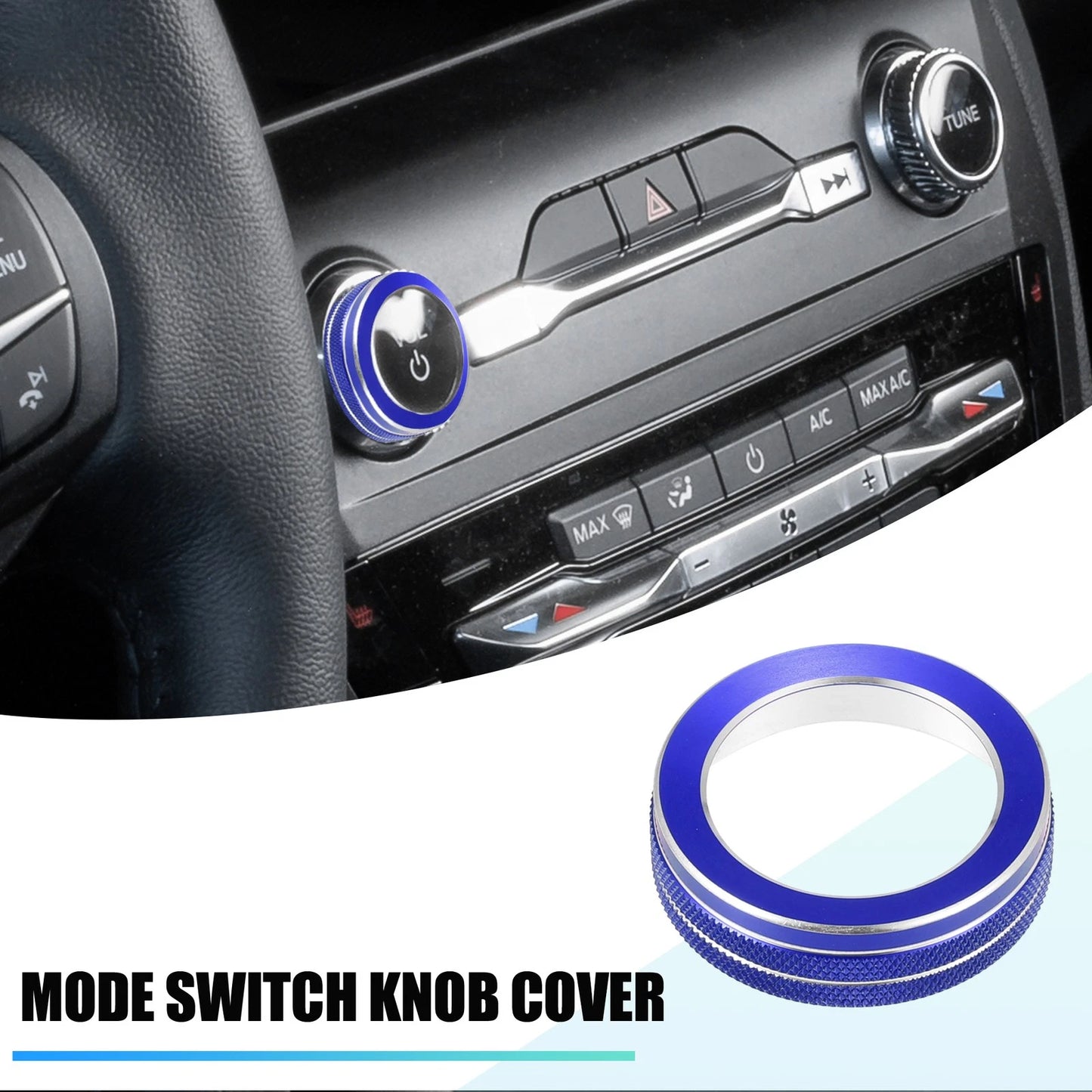 Car Mode Switch Knob Cover Trim for Ford Explorer (2020–2022) - Blue