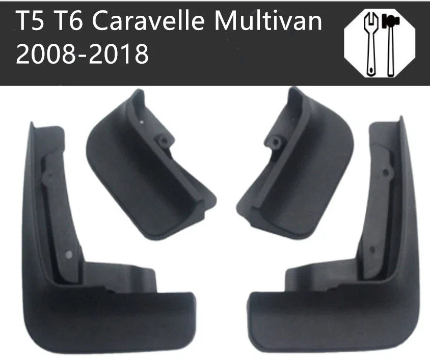 4x Fender Mud Flaps Splash Guards for VW Transporter T5/T6 Caravelle Multivan