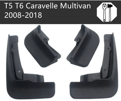 4x Fender Mud Flaps Splash Guards for VW Transporter T5/T6 Caravelle Multivan