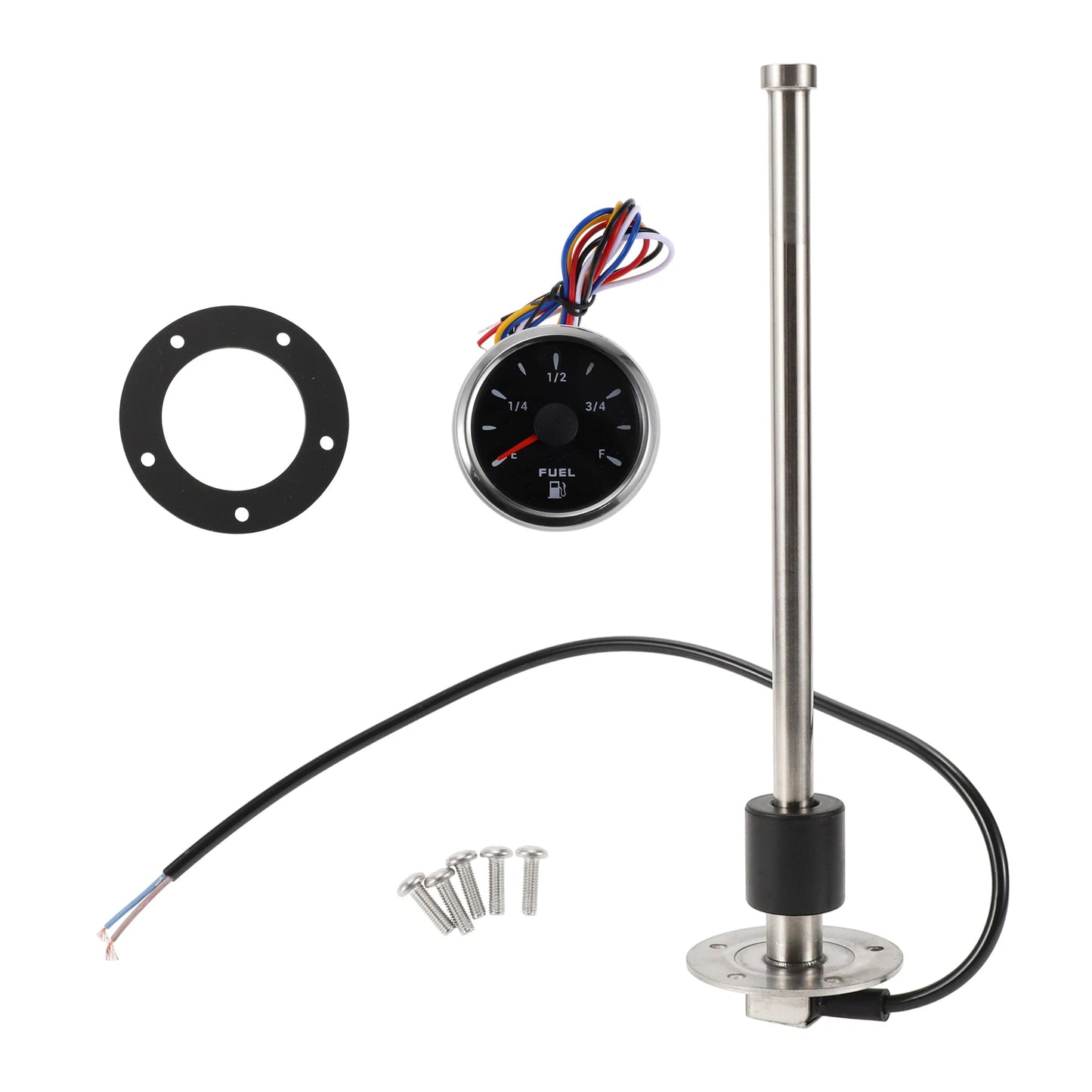 Fuel Sending Unit and Gauge Kit 0-190ohm 275mm for Boat Car Truck