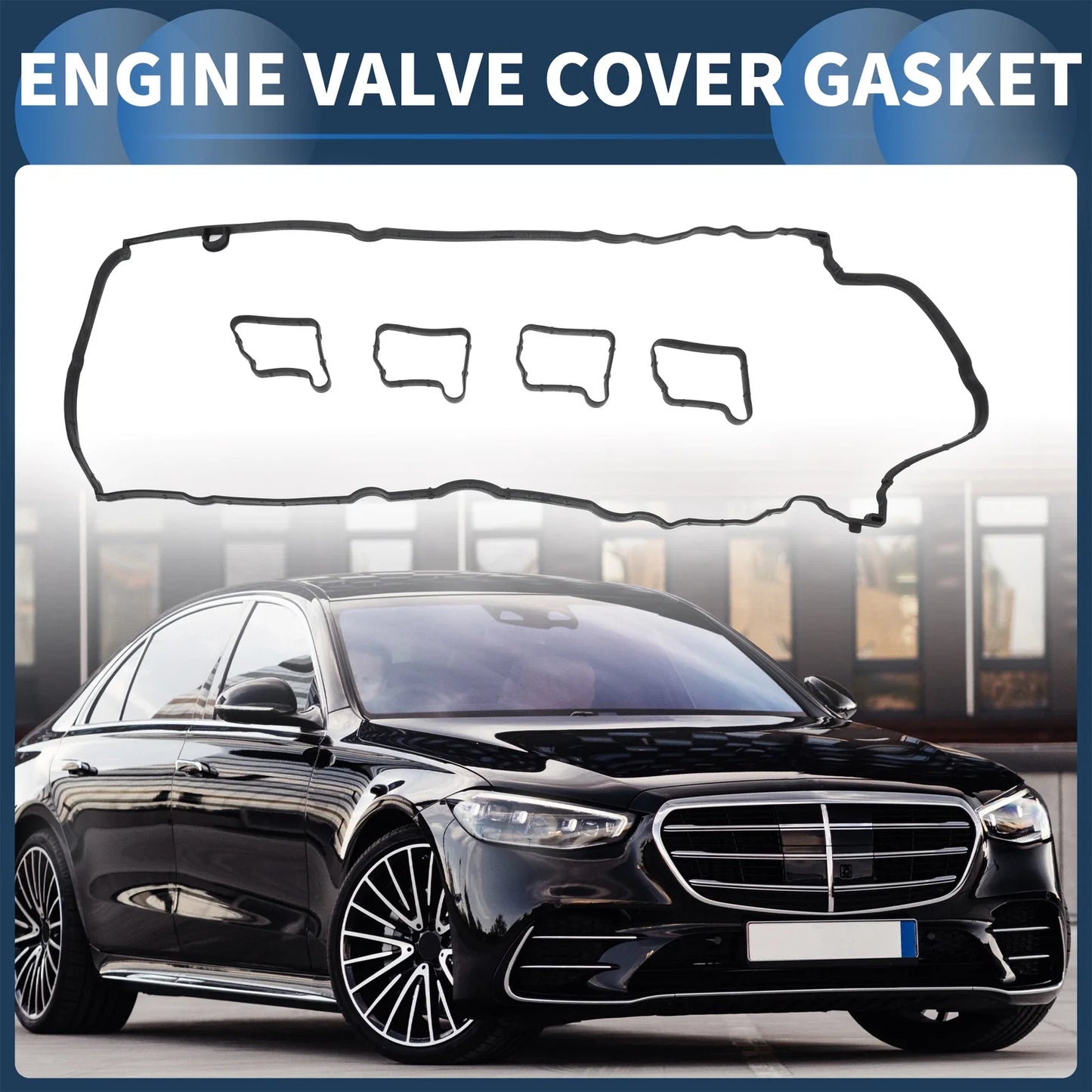 Valve Cover Gasket for Mercedes-Benz C180 1.8L L4 GAS DOHC (2007-2014)