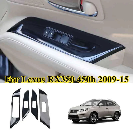 4x Window Lock Lift Panel Cover Trim for Lexus RX350 450h (2009–2015)