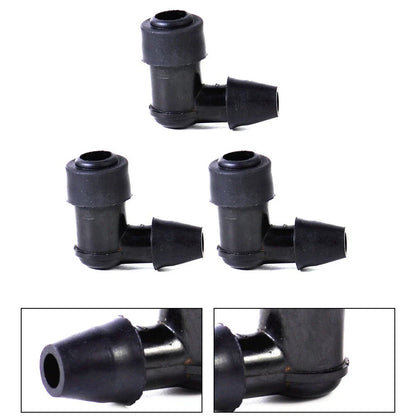 3 Pcs 90 Degree Non Resistor-Plug Cap Covers for Motorcycle Bike ATV