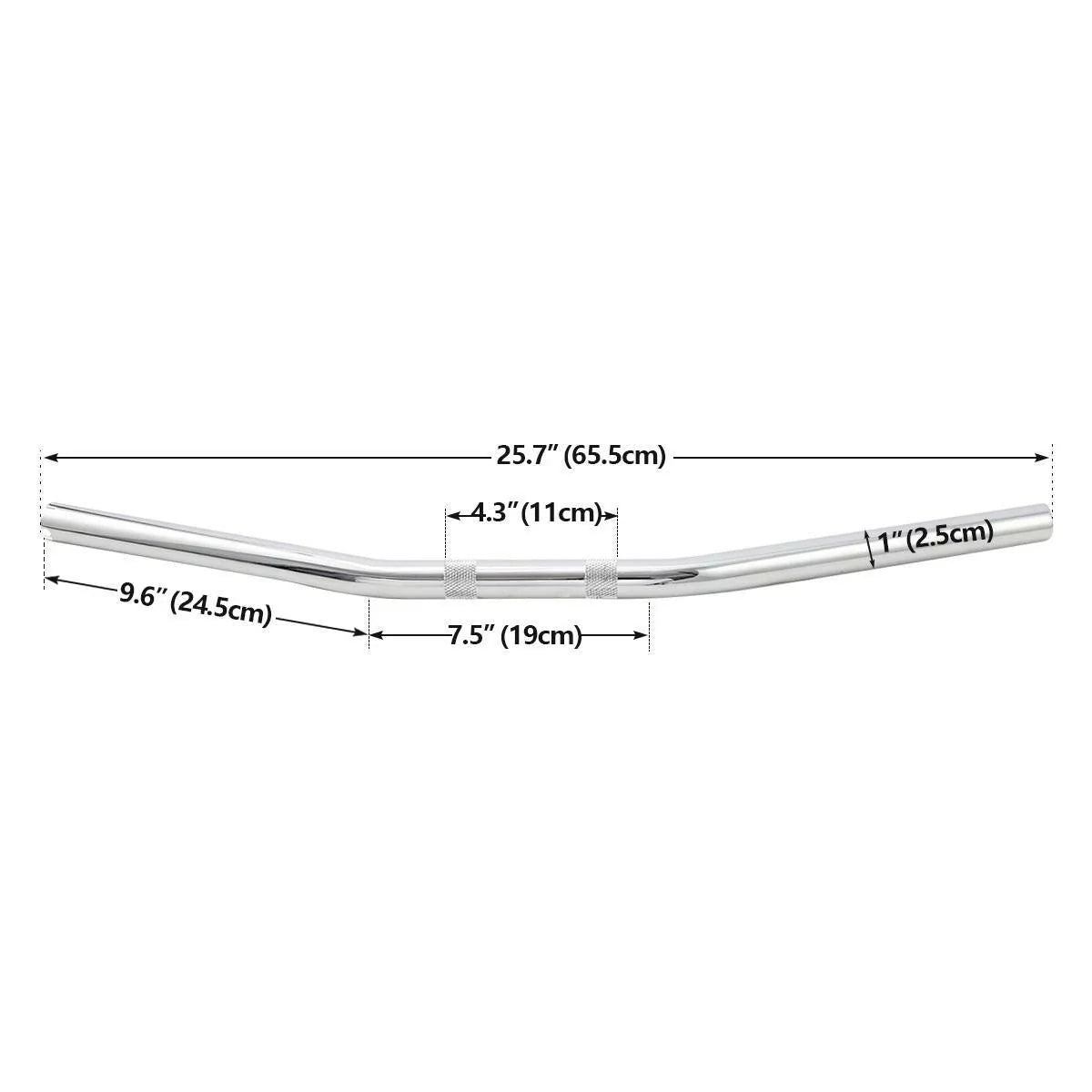 1" Bar Handlebar for Harley Dyna Sportster 883 1200 Road King Softail