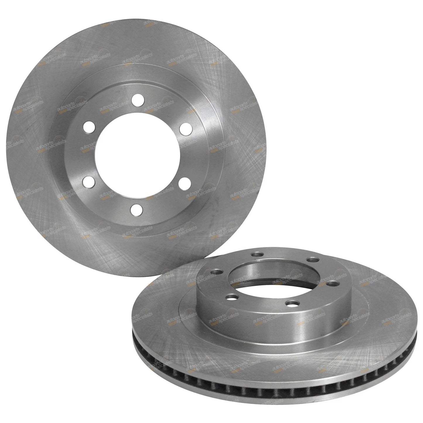 2 Front Disc Brake Rotors for Toyota Hilux (2005–2015)