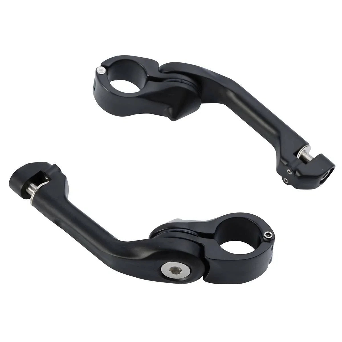 32mm Matte Adjustable Highway Long Angled Foot Pegs for Harley Touring (2009-2023)
